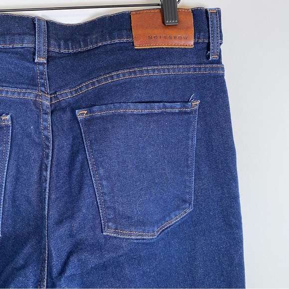 Mott & Bow Men's Straight Leg Dark Wash Denim Blue Jeans Basic Essential 33X32 - Picture 3 of 5